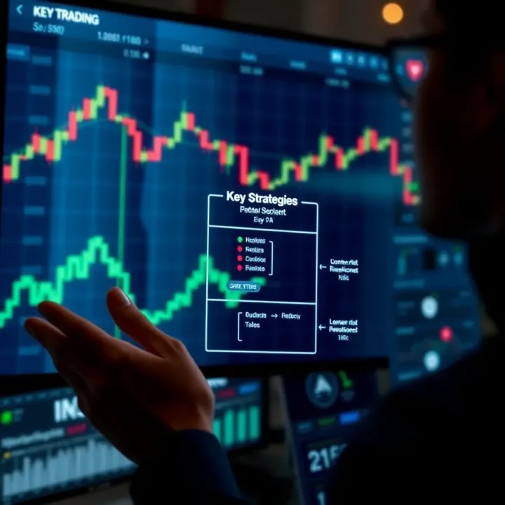 Key Strategies and Risk Management in Qutex Trading Diagram illustrating effective risk management and trading strategies for Qutex users