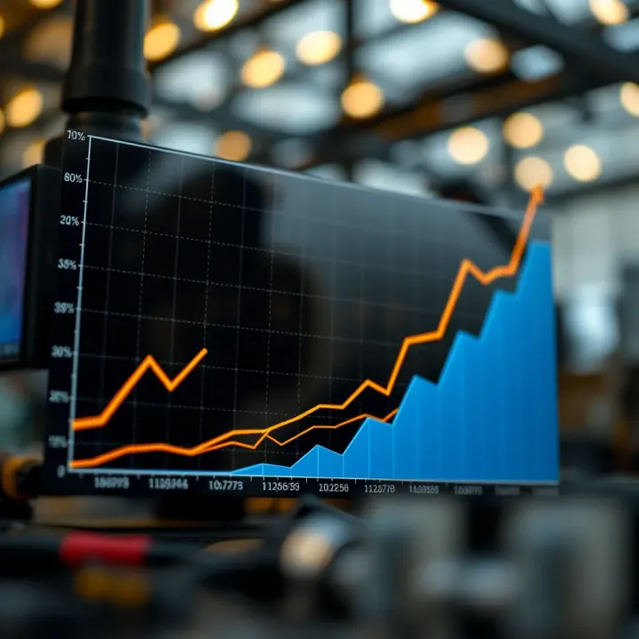 Graph showing growth trends of Reliance Industries across key business segments