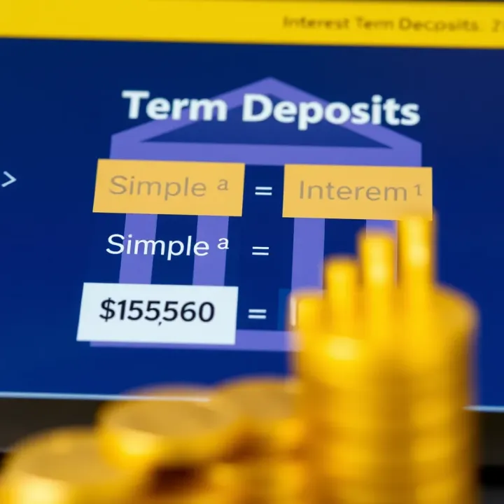 Interest Calculation Methods for Bank Term Deposits Visual representation of interest calculation methods for term deposits highlighting simple and compound interest
