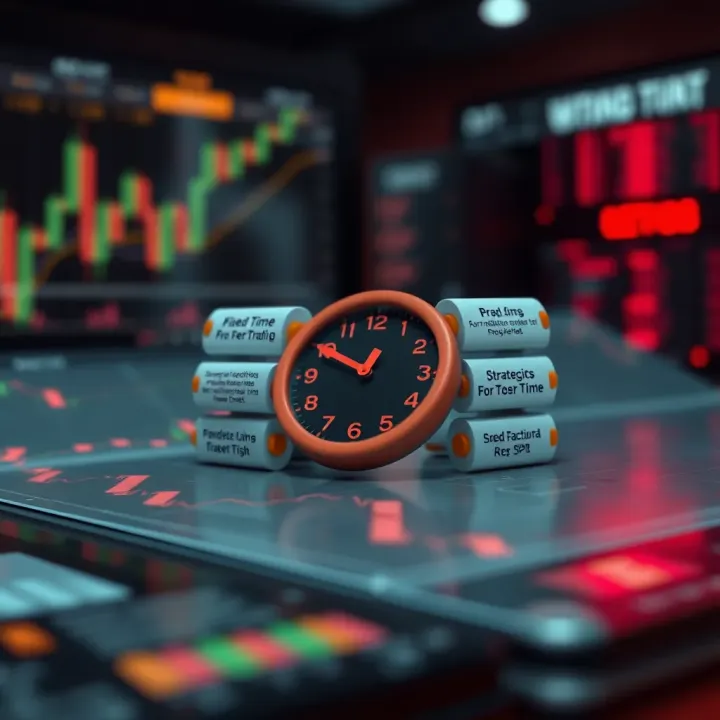 Diagram illustrating key elements of fixed time trading strategies and risk factors