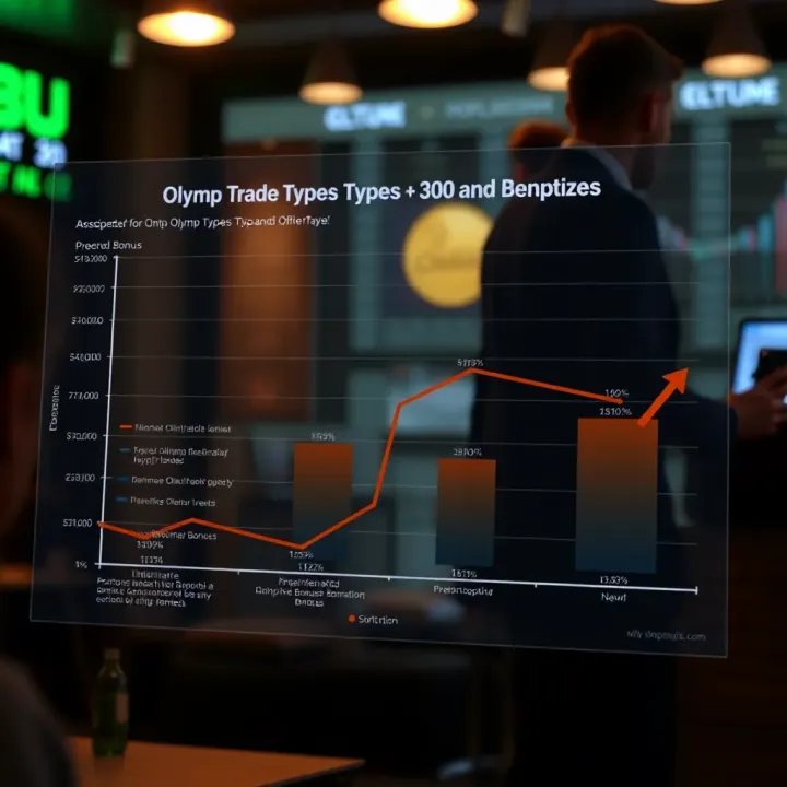 Graph illustrating different types of Olymp Trade bonuses and their specific features