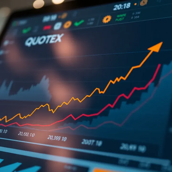 Graph showing Quotex's financial growth and valuation trends over time
